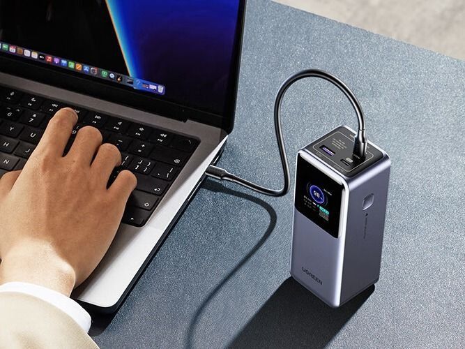UGREEN 25000mAh Nexode PowerBank PD200W Fast Charging for Laptops Phone Tablet (Category: Power Banks & Chargers) located in Singapore. Submitted by russell_tix (Listing ID 1357784264, Image 2). Description: About【25000mAh 200W】 25000mAh Large Capacity：With a capacity of 25000mAh, it has enough power to provide emergency power for laptops during travel or to fully charge devices such as smartphones and tablets multiple times. Single Port Output: 