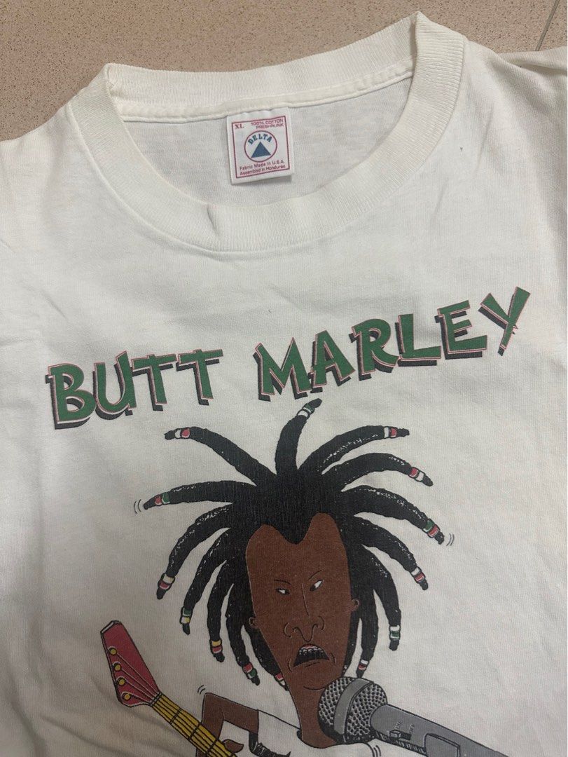 VINTAGE BUTT MARLEY BEAVIS AND BUTTHEAD BOOTLEG SHIRT SZ. XL REGGAE ...