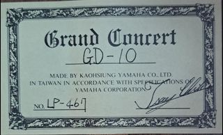 YAMAHA Grand Concert GD-10 (LP-467) classical guitar