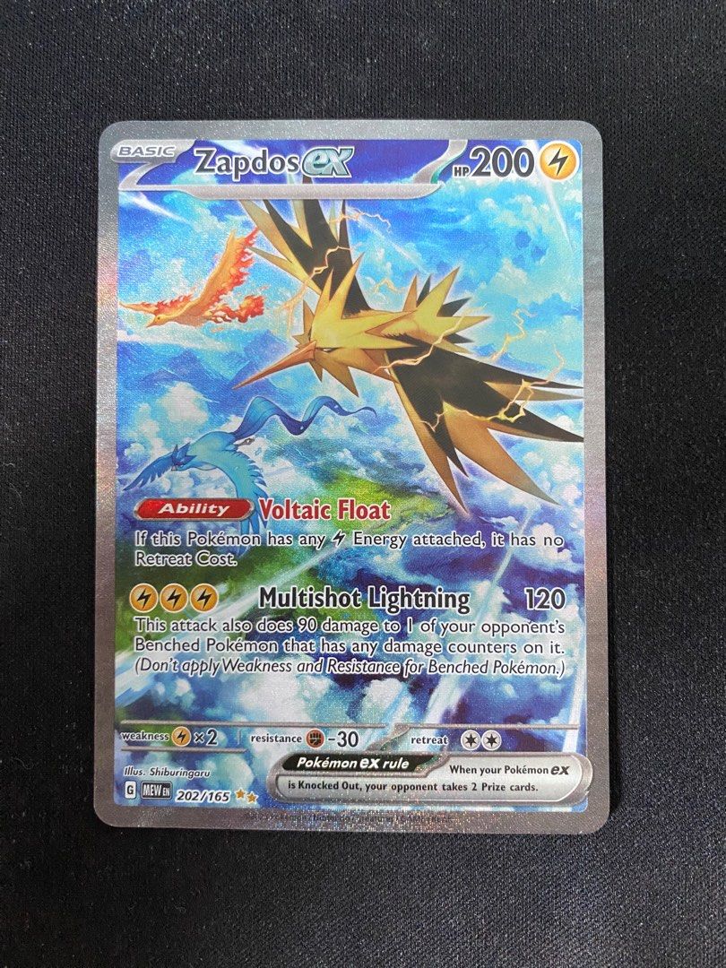 Pokemon 151 Zapdos Ex Box Pokmon Zapdos Ex 145/165 Holo Rare Card Scarlet & Violet: 151 Set Zapdos 145 Pokemon 151 Zapdos Ex Box Pokmon Zapdos Ex 145/165 Holo Rare Card Scarlet & Violet: 151 Set Zapdos 145
