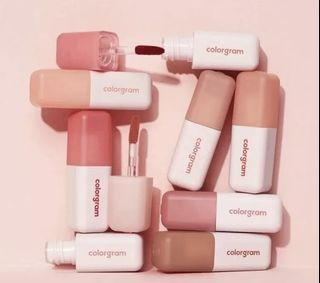 Korean - colorgram geek nude matte velvet lip gloss / dual purpose for face and lips64243046829187110