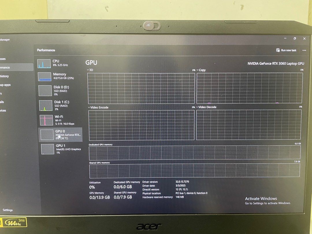 Acer Nitro 5 i9-11900H • RTX 3060 • 64GB RAM • 144Hz • Très bon état - Ordinateurs