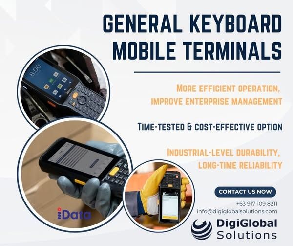 Barcode Scanner Mobile Terminal (Category: Printers, Scanners & Copiers) located in Taguig. Submitted by brad1979 (Listing ID 1358097986, Image 1). Description: An ultra-rugged Android smart mobile terminal designed for large-scale warehouses, goods transportation centers, and manufacturing factories, etc. Get it now! +63 917 109 8211 info@digiglobalsolutions.com.