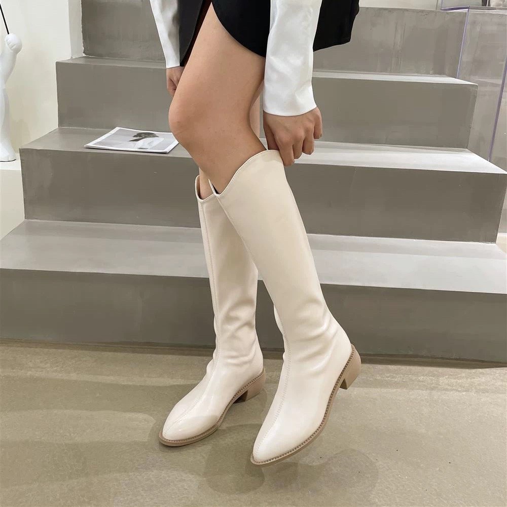 Beige High Boots, Women's Fashion, Footwear, Boots on Carousell — free download