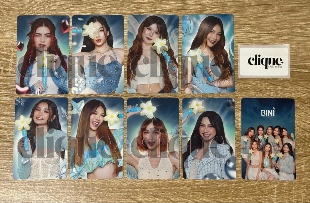 BINI BLOOMBILYA LIGHTSTICK PHOTOCARD (Category: K-Wave Merchandise) located in Manila. Submitted by cliquecollections (Listing ID 1358112929, Image 1). Description: BINI BLOOMBILYA OFFICIAL PHOTOCARD • 100% OFFICIAL FROM BLOOMBILYA LIGHTSTICK • BRAND NEW AND ALL IN MINT CONDITION • FREE PACKAGING FEE • WITH FREEBIES • UNLI LEGIT CHECK.