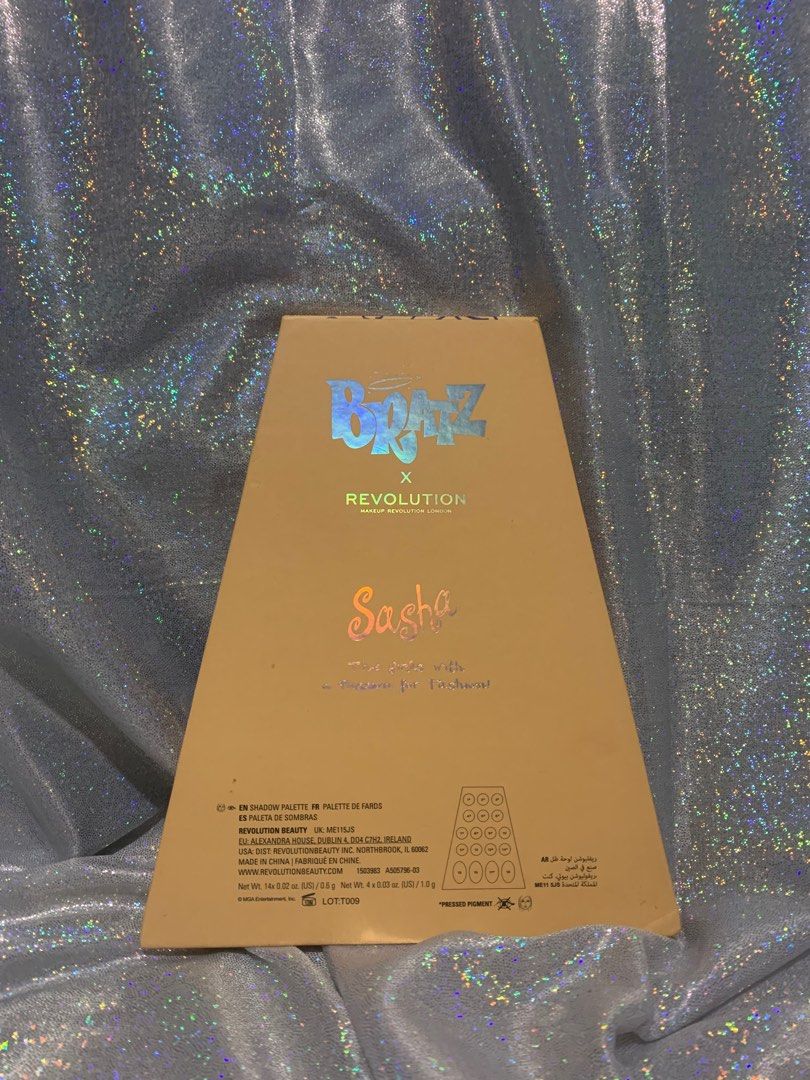 Bratz x Makeup Revolution Eyeshadow Palette - Sasha (Category: Makeup) located in Santa Rosa. Submitted by wanderpat (Listing ID 1358023227, Image 2). Description: KINDLY READ DESCRIPTION AND ONLY MAKE AN OFFER IF YOU’RE 100% AND READY TO PURCHASE! 🛒✨ * 𝗡𝗢 𝗢𝗙𝗙𝗘𝗥 = 𝗡𝗢 𝗧𝗥𝗔𝗡𝗦𝗔𝗖𝗧𝗜𝗢𝗡 * ─ Bratz x Makeup Revolution Eyeshadow Palette - Sasha WYSIWYG ❗️LAST PRICE POSTED ❗️ ─ - never used; plastic is still sealed on top of the eyeshado