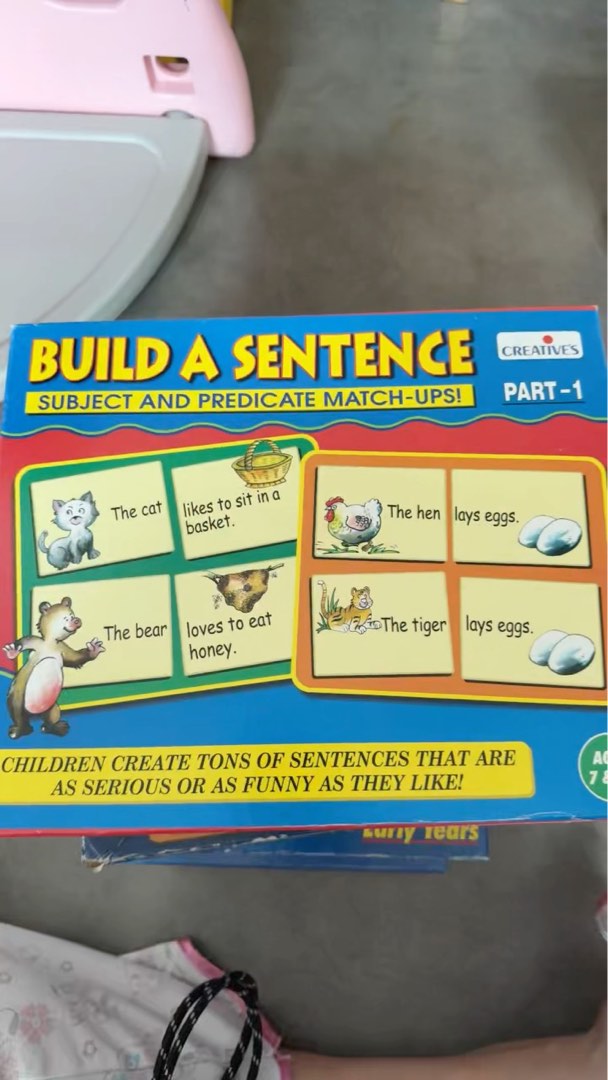 Build A Sentence Subject And Predicate Match-Ups, Hobbies & Toys, Toys ...