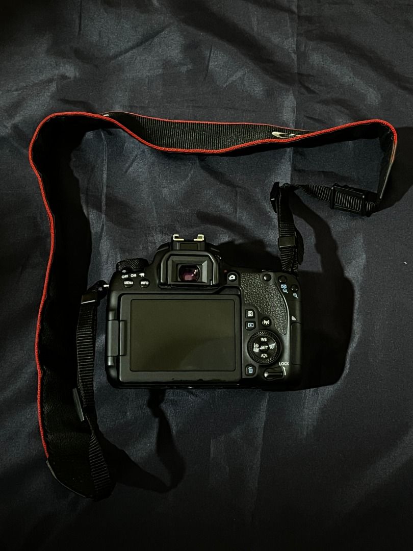 Canon EOS 77D F4-5.6 18-55mm (Category: Cameras) located in Antipolo. Submitted by fuuujay (Listing ID 1358081540, Image 3). Description: Canon EOS 77D with a kit lens of F4-5.6 18-55mm. Includes body cap, lens caps, battery, charger, neck strap, and a camera bag. Purchased 2018. Price is negotiable. Helping a friend sell their camera. Feel free to message me for sample photos when camera was used :D.