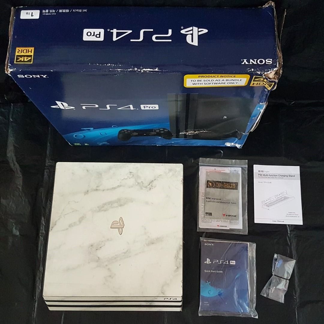 Complete Set of Sony PlayStation PS4 PRO Console, Model CUH-7218B, 1TB ...