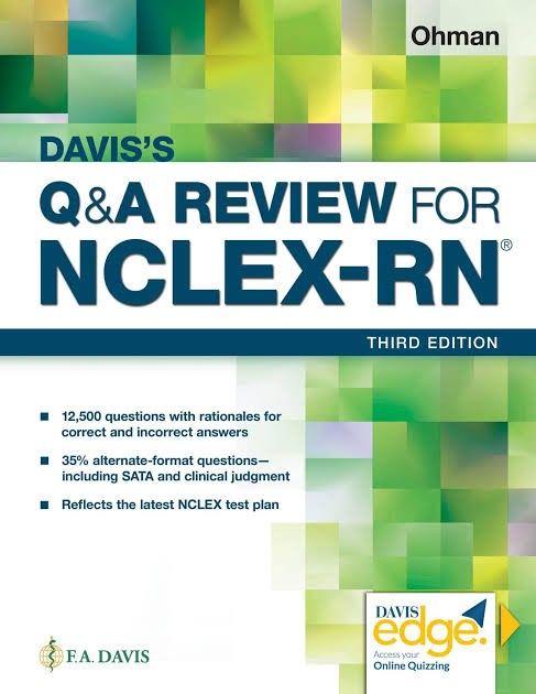 Davis Q&A Review for NCLEX-RN (Category: Textbooks) located in Bulacan. Submitted by fadeea412 (Listing ID 1357975757, Image 1). Description: Davis Q&A Review for NCLEX-RN PDF (Text can be copied even if it's just a scanned book) with ✨️freebies✨️.