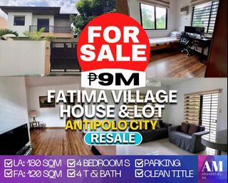 Fatima Village - House & Lot 4bedrooms for sale clean title in Antipolo
