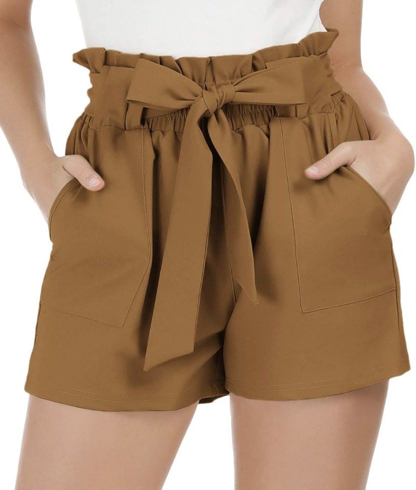 Forme Bowknot Tie Shorts (Category: Shorts) located in Quezon City. Submitted by aesells (Listing ID 1358145255, Image 1). Description: - Size: Large - Color: Tan - Bought from Forme SM Mall.