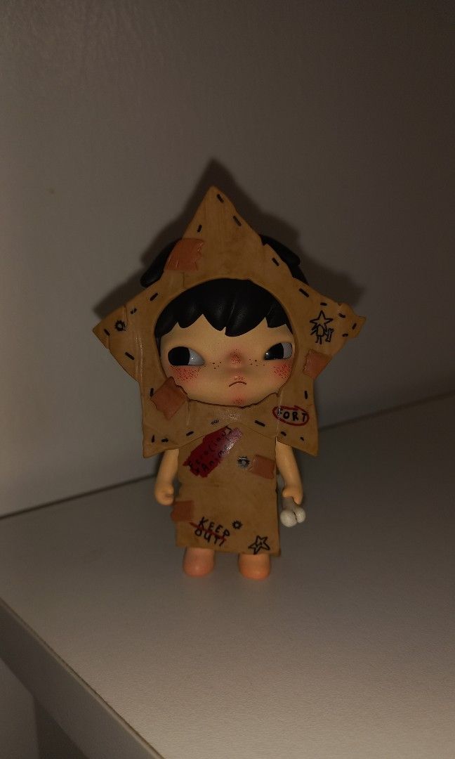 Hirono Shelter Warrior (Category: Designer & Blind Box Toys) located in Legazpi City. Submitted by hewhodeclutters (Listing ID 1358103490, Image 1). Description: Hirono Shelter Warrior (Complete Inclusions, Tiny scratch on face but covered with band aid already) P700 (Negotiable) With free individual acrylic box Location: Legazpi City, Albay MOP: GCash/Bank Transfer MOD: J&T.