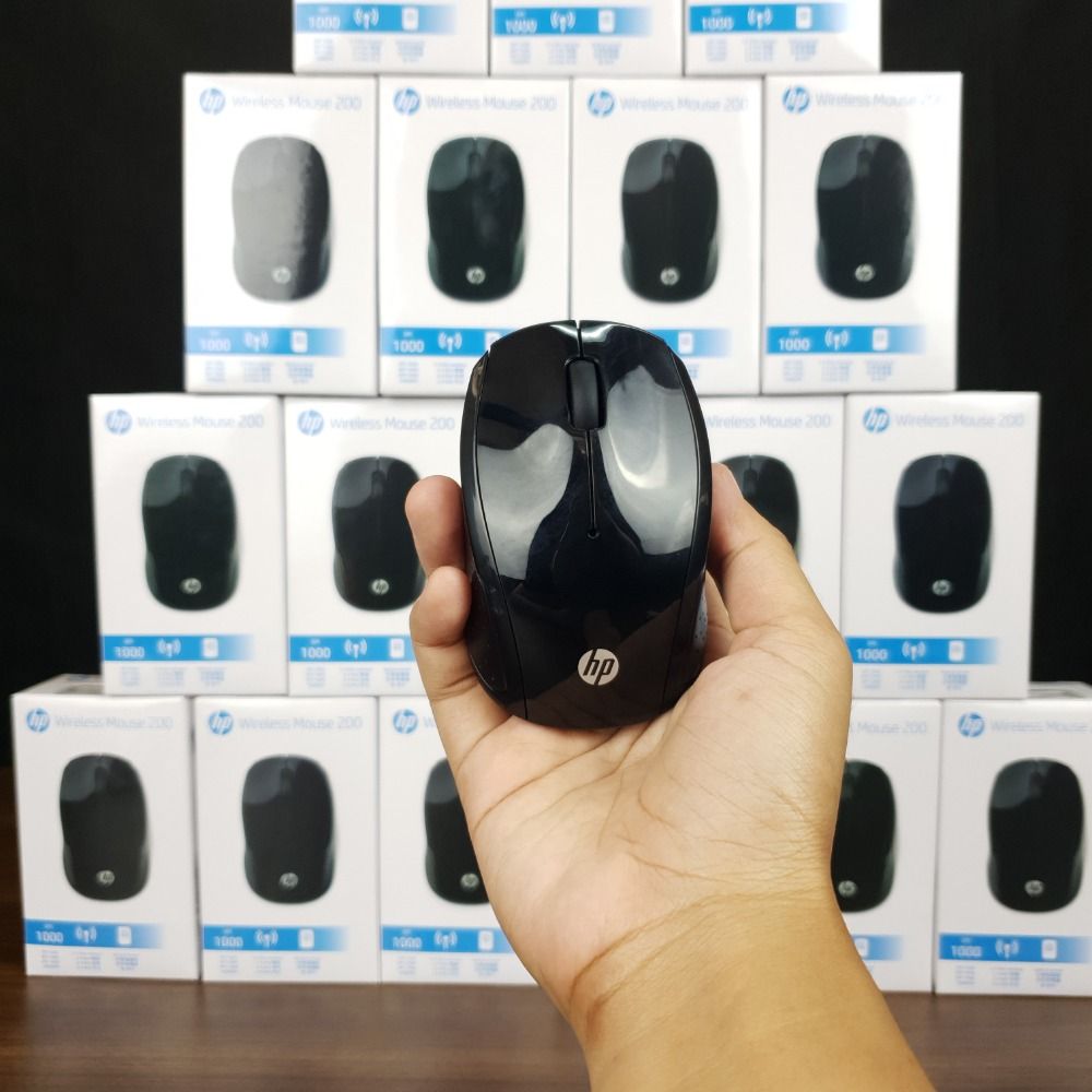 HP 200 WIRELESS MOUSE (Category: Mouse & Mousepads) located in Mandaluyong City. Submitted by cjozinet (Listing ID 1358005178, Image 2). Description: 𝗣𝗥𝗢𝗗𝗨𝗖𝗧 𝗡𝗔𝗠𝗘: HP 200 WIRELESS MOUSE 𝗗𝗣𝗜 (𝗗𝗼𝘁𝘀 𝗣𝗲𝗿 𝗜𝗻𝗰𝗵): Up to 1000 dpi 𝗖𝗢𝗠𝗣𝗔𝗧𝗜𝗕𝗜𝗟𝗜𝗧𝗬: Compatible with Windows 7, Windows 8, Windows 10, Windows 11, macOS, and Chrome OS™ 𝗦𝗘𝗡𝗦𝗢𝗥 𝗧𝗬𝗣𝗘: Red optical tracking 𝗡𝗨𝗠𝗕𝗘𝗥 𝗢𝗙 𝗕𝗨𝗧𝗧𝗢𝗡𝗦: 3 buttons 𝗖�