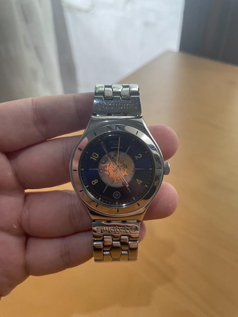 Jam Tangan Pria Original Swatch Man Men Watch Midday Sun Irony ...