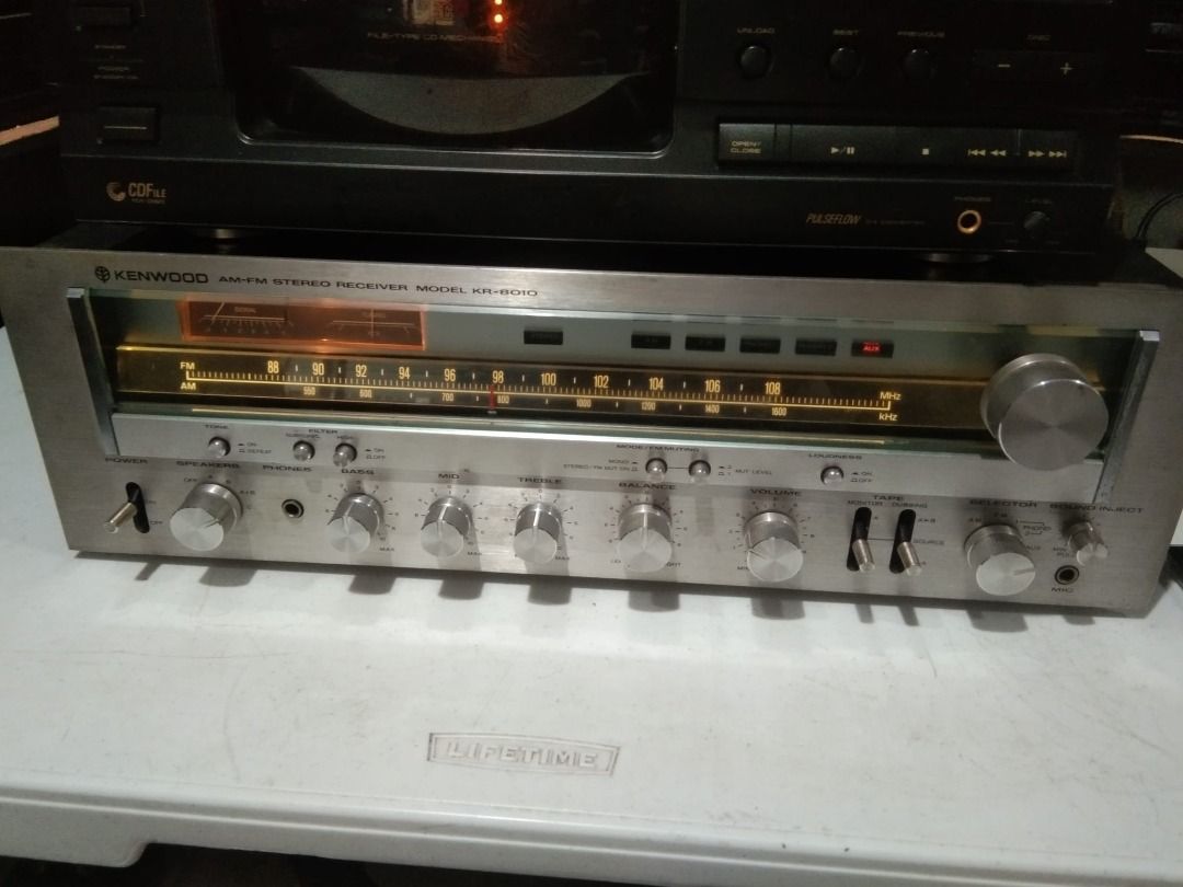 Kenwood monster receiver model KR-8010 (Category: Soundbars, Speakers & Amplifiers) located in Iloilo. Submitted by eulneversee (Listing ID 1358087740, Image 1). Description: For sale Kenwood monster receiver model KR-8010 125 watts per channel into 8 ohms/Weight:18.3 kilograms Price P65,000.00 Excellent condition and shipping fee included Nationwide Location: Garage Sale at Brgy. Daga,Santa Barbara,Iloilo Delivery via AP Cargo (airplane travel) 