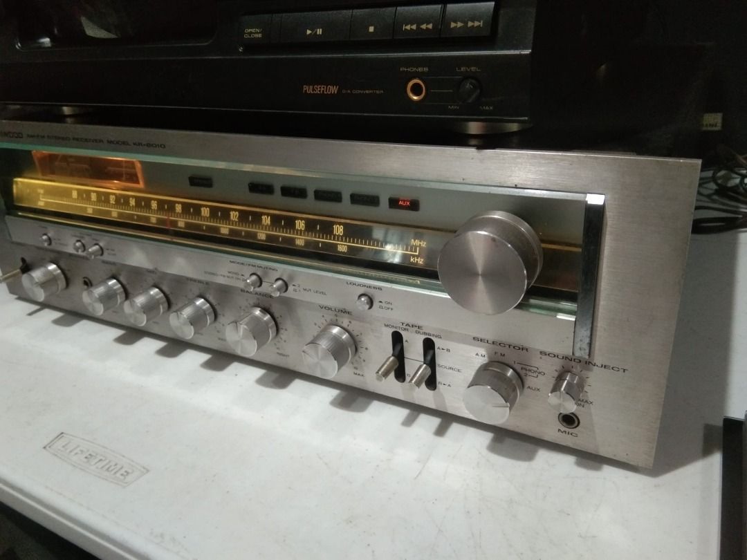 Kenwood monster receiver model KR-8010 (Category: Soundbars, Speakers & Amplifiers) located in Iloilo. Submitted by eulneversee (Listing ID 1358087740, Image 3). Description: For sale Kenwood monster receiver model KR-8010 125 watts per channel into 8 ohms/Weight:18.3 kilograms Price P65,000.00 Excellent condition and shipping fee included Nationwide Location: Garage Sale at Brgy. Daga,Santa Barbara,Iloilo Delivery via AP Cargo (airplane travel) 