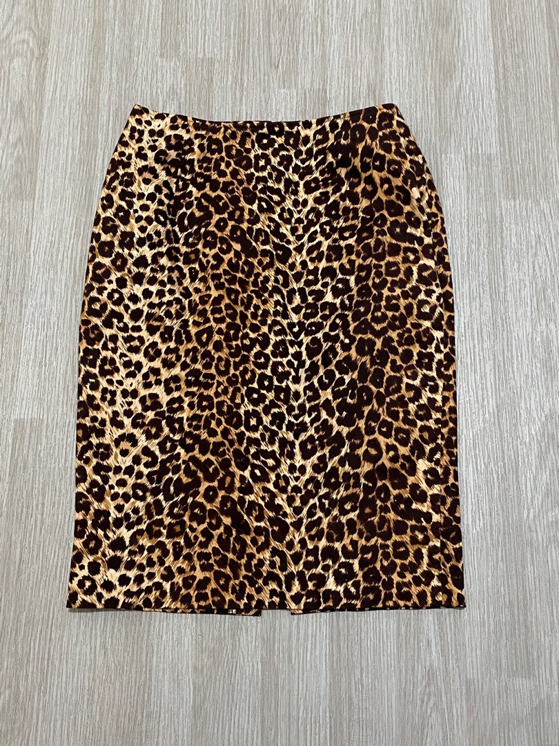 Y2K Cheetah Floral Skirt main image 0