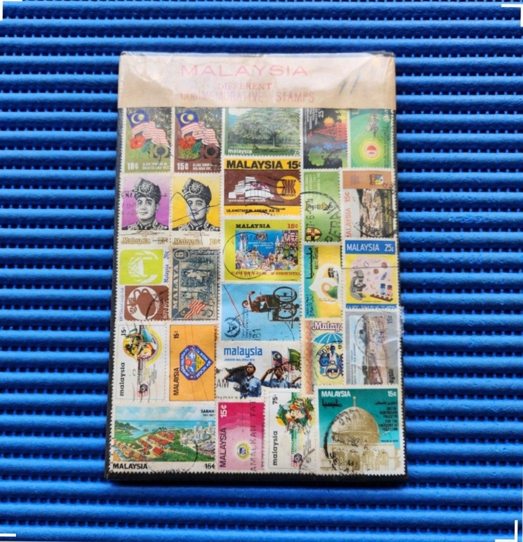 Malaysia 25X Pieces Different Commemorative Used Stamps Pack, Hobbies ...