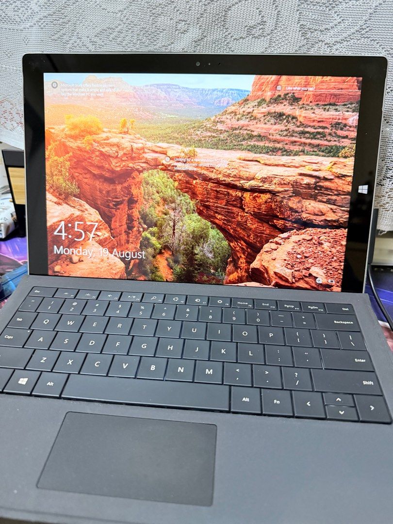 Microsoft Surface (Category: Laptops & Notebooks) located in Puchong. Submitted by lhk003 (Listing ID 1358002394, Image 1). Description: Microsoft surface lightly use bcz got a new tablet. Size 13” with keyboard and original surface pen (RM300++) Can negotiate but for those keen buyers..