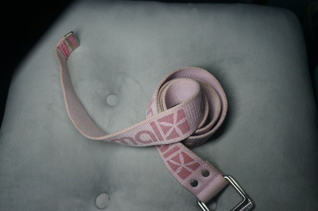Pink Nylon Belt (Category: Belts) located in Taguig. Submitted by tcstuff (Listing ID 1358070897, Image 1). Description: Belt Measurements: 42 in x 1.5 in Newly cleaned belt. Newly polished metal hardware. Payment Method: GCash or GoGo Express COD .