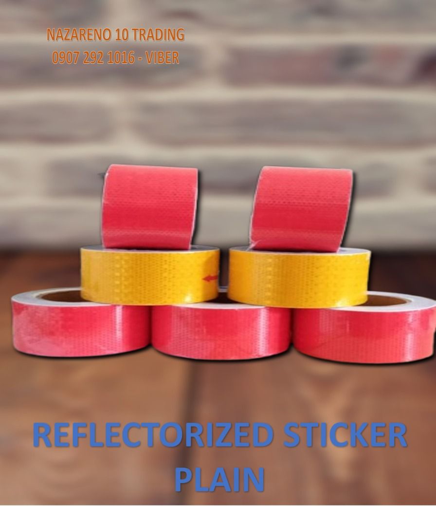 Plain Reflectorized sticker 127 (Category: Industrial Equipment) located in Bacoor. Submitted by Kuyaa-Tutoy (Listing ID 1357987401, Image 1). Description: Reflectorized Sticker 2" x 50 Meters 3" x 30 Meters 4" x 30 Meters Also we have: Caution tape Danger tape Plastic chain For more info message/call us: 0907 292 1016 0933 822 2782 0933 855 9510 0956 702 8557 LANDLINE 046 502-14-60 046 416-39-20 Head office: Nazareno 10 Trading #12 Tirona highwa