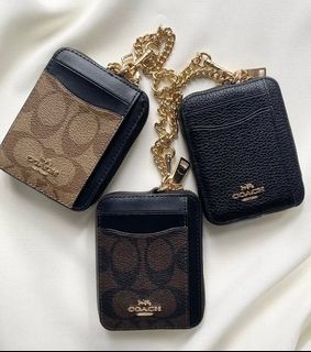 SALE❣️ COACH CARD WALLETS ZIP CHAIN