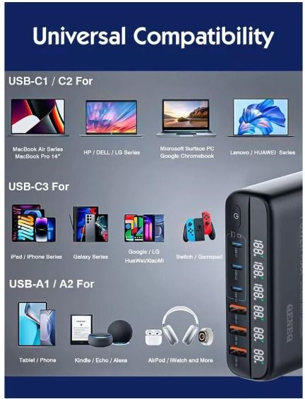 SPOETRY 140W GaN Fast Charger | Universal Travel Adapter (UK/EU/US) | Super Fast Charging for Laptops, iPads & More! (Category: Power Banks & Chargers) located in Singapore. Submitted by techhorizon (Listing ID 1358051921, Image 3). Description: ✅ SG Local Stock – Ready to Ship! ✅ 100% Brand New & High Quality 💯 ✅ Fast Shipping – We ship within 24 hours 🚀 ✅ Receive your order within 1-3 days! 📦 🔋 Product Highlights: ⚡ 140W GaN Fast Charging –