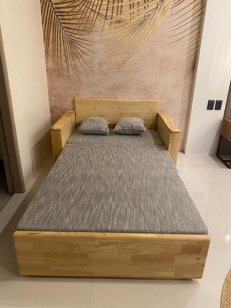 Space Saver Sofa Bed (Category: Sofas) located in Cebu City. Submitted by modliving777 (Listing ID 1358003135, Image 2). Description: Sofa by day, bed by night! Best seller space saver sofa bed. Perfect for small spaces or unexpected guests..