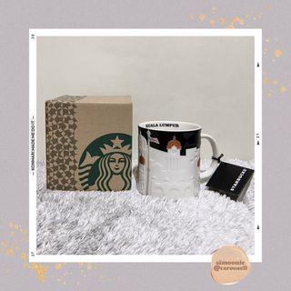 Original STARBUCKS City Mug - Relief Mug KUALA LUMPUR 16 Oz