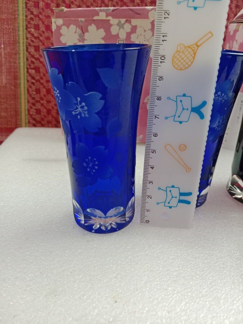 UNO CHIYO Edo covered Kiriko glass (4 pcs.) (Category: Dinnerware & Cutlery) located in Tabaco. Submitted by fritznicoleshoppe (Listing ID 1358049156, Image 3). Description: Two pairs (4 pieces) UNO CHIYO Edo covered Kiriko glass. Brand New with box and paperworks. Sakura design. A must for collectors🥰. No flaws at all!♥️ If you search online, one pair (2 pieces) can cost between ₱3500-₱5500. You can request for additional photos or video via me
