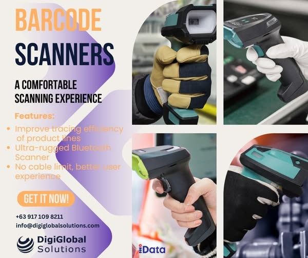 Wireless Barcode Scanner (Category: Printers, Scanners & Copiers) located in Taguig. Submitted by brad1979 (Listing ID 1358097771, Image 1). Description: A generic wireless Bluetooth scanner that enables workers to operate in a wider range with no cable limit. Get it now! +63 917 109 8211 info@digiglobalsolutions.com.