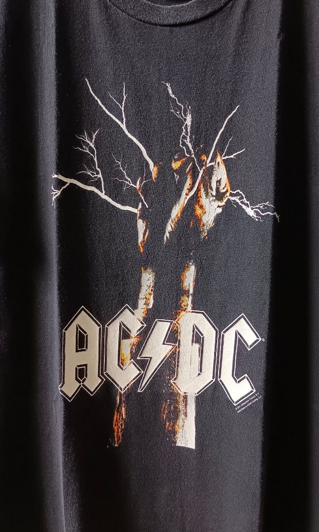 AC DC/ lightning fist/ promo/ band rocks/ modern vtg/ 2004's, Men's ...