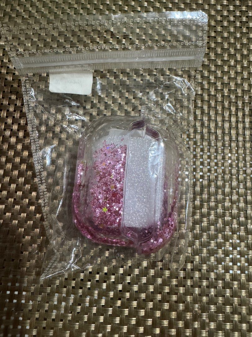 Airpods Pro 2 Pink Glitter Case (Category: Portable Audio Accessories) located in Makati City. Submitted by madamchi (Listing ID 1358195704, Image 2). Description: Airpods Pro 2 Pink Glitter Case Brandnew 150 pesos Pickup location Makati.