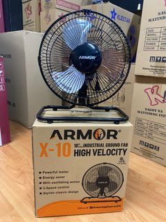 Armor Industrial Ground Fan 10" Metal Blade X-10