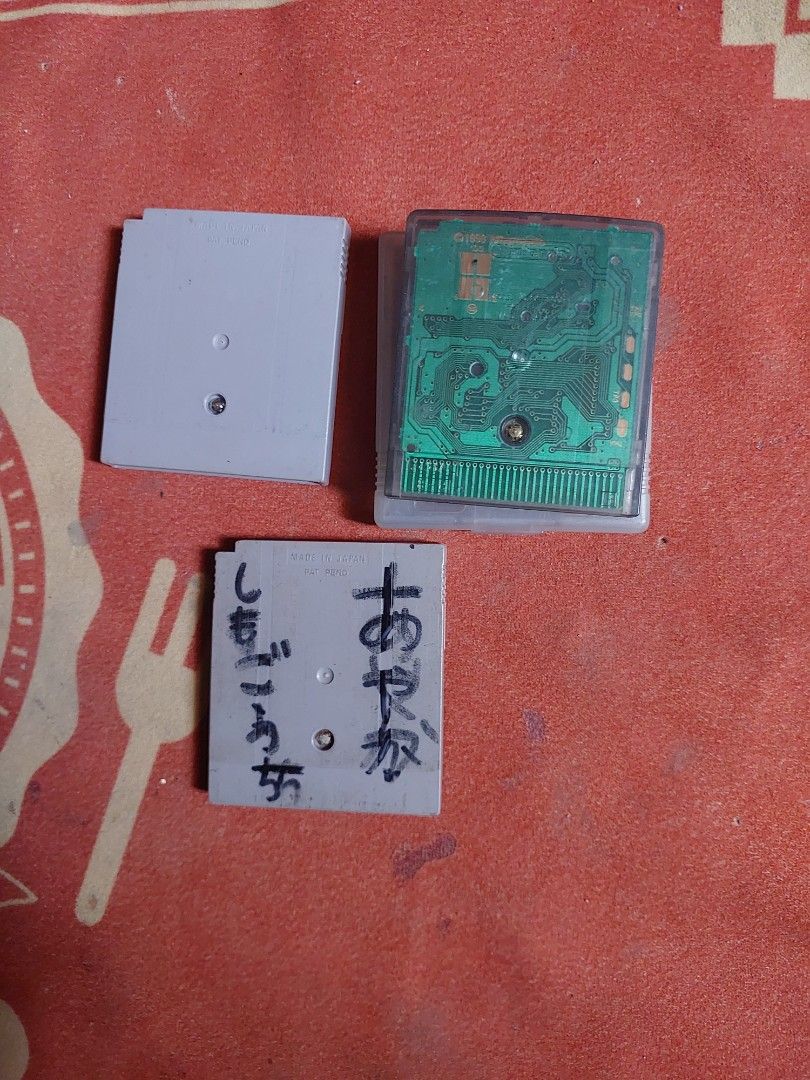 Assorted Gameboy color cartridge As is condition Pokémon, Mario ,Flappy 950php bundled (Category: Nintendo) located in Quezon City. Submitted by jpnvintageonline (Listing ID 1358213341, Image 2). Description: Assorted Gameboy color cartridge As is condition Pokémon, Mario ,Flappy 950php bundled.