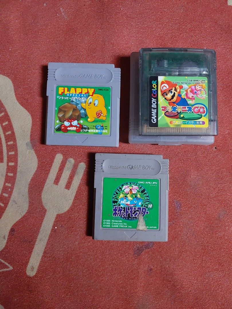 Assorted Gameboy color cartridge As is condition Pokémon, Mario ,Flappy 950php bundled (Category: Nintendo) located in Quezon City. Submitted by jpnvintageonline (Listing ID 1358213341, Image 3). Description: Assorted Gameboy color cartridge As is condition Pokémon, Mario ,Flappy 950php bundled.