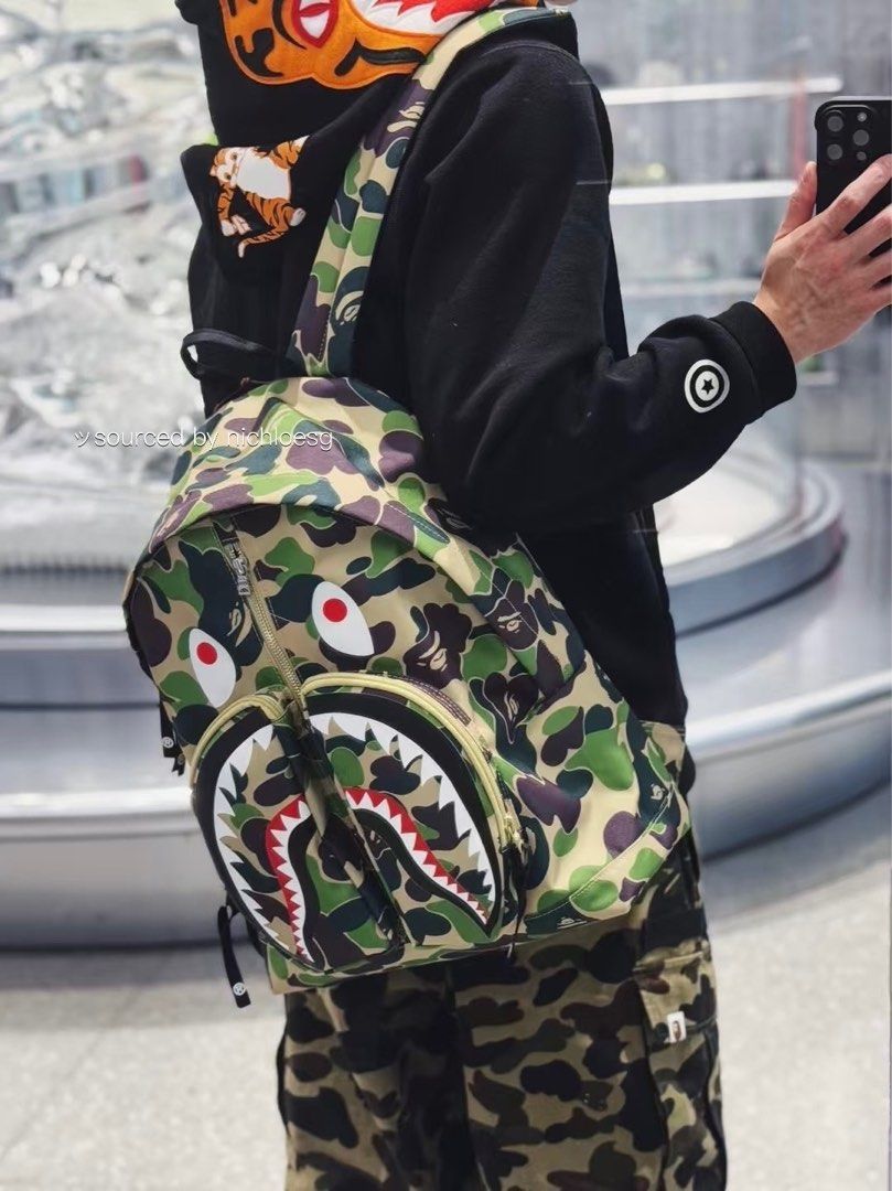 BAPE ABC CAMO SHARK DAYPACK, Men's Fashion, Bags, Backpacks on