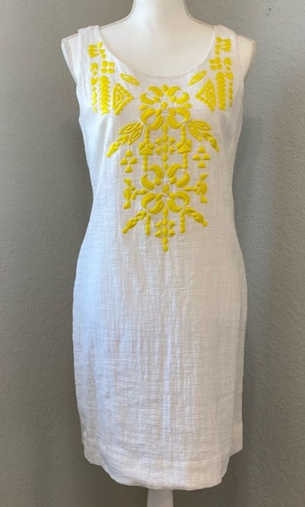 Texas Sun Linen Mini Dress - White