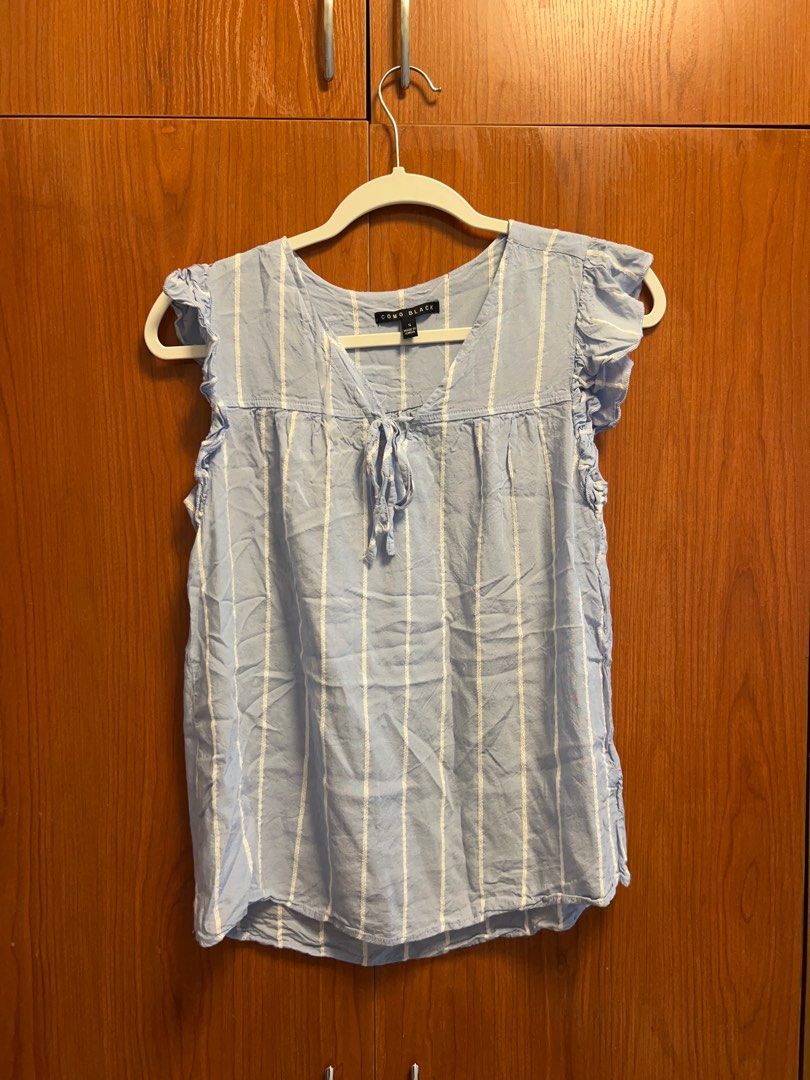 Blue Sleeveless Top (Category: Sleeveless) located in Manila. Submitted by declutterwithme101 (Listing ID 1358275972, Image 2). Description: .