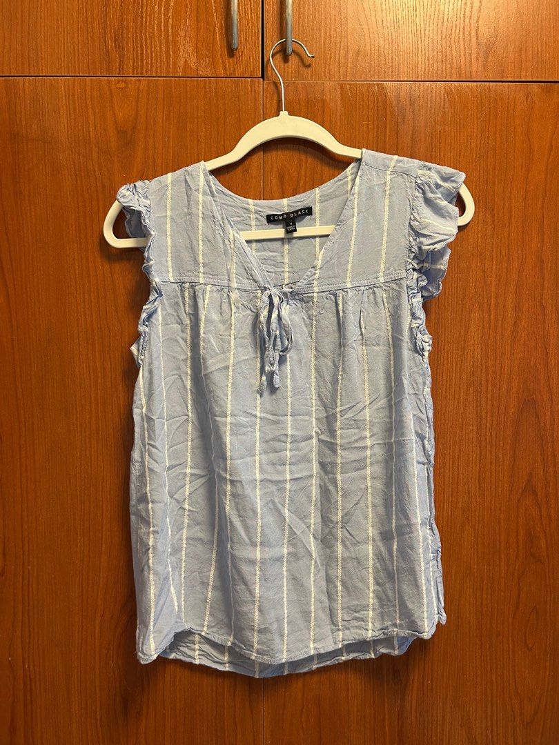 Blue Sleeveless Top (Category: Sleeveless) located in Manila. Submitted by declutterwithme101 (Listing ID 1358275972, Image 1). Description: .