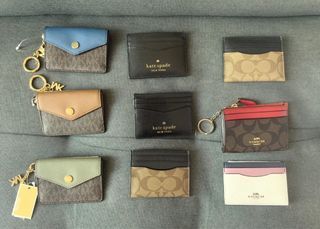 Original coach card holder and kate spade card holder wallet