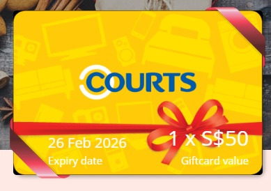 Courts Gift Card/Voucher (4~5% off) 26 Feb 2026 Expiry 3 x $50 Cards