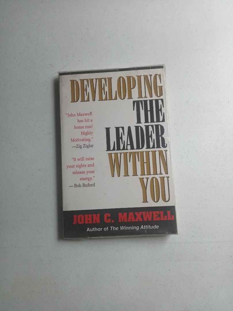 DEVELOPMENT THE LEADER WITHIN YOU BY JOHN C. MAXWELL (Category: Religion Books) located in Quezon City. Submitted by parekoymarekoy (Listing ID 1358234417, Image 1). Description: UNUSED WITH PLASTIC.