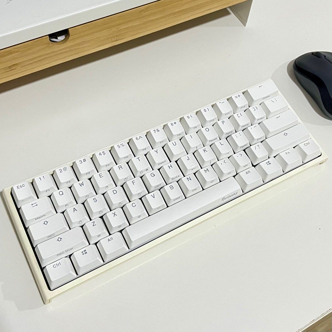 Ducky One 2 Mini White Mechanical Keyboard (Category: Computer Keyboard) located in San Fernando. Submitted by chengdecluttering (Listing ID 1358250107, Image 1). Description: Keyboard is working well W/ usb cord All keycaps are clean and white although keyboard base has turned quite yellowish Price is still negotiable :) MOP: Gcash/GoTyme MOD: Lalamove/J&T.