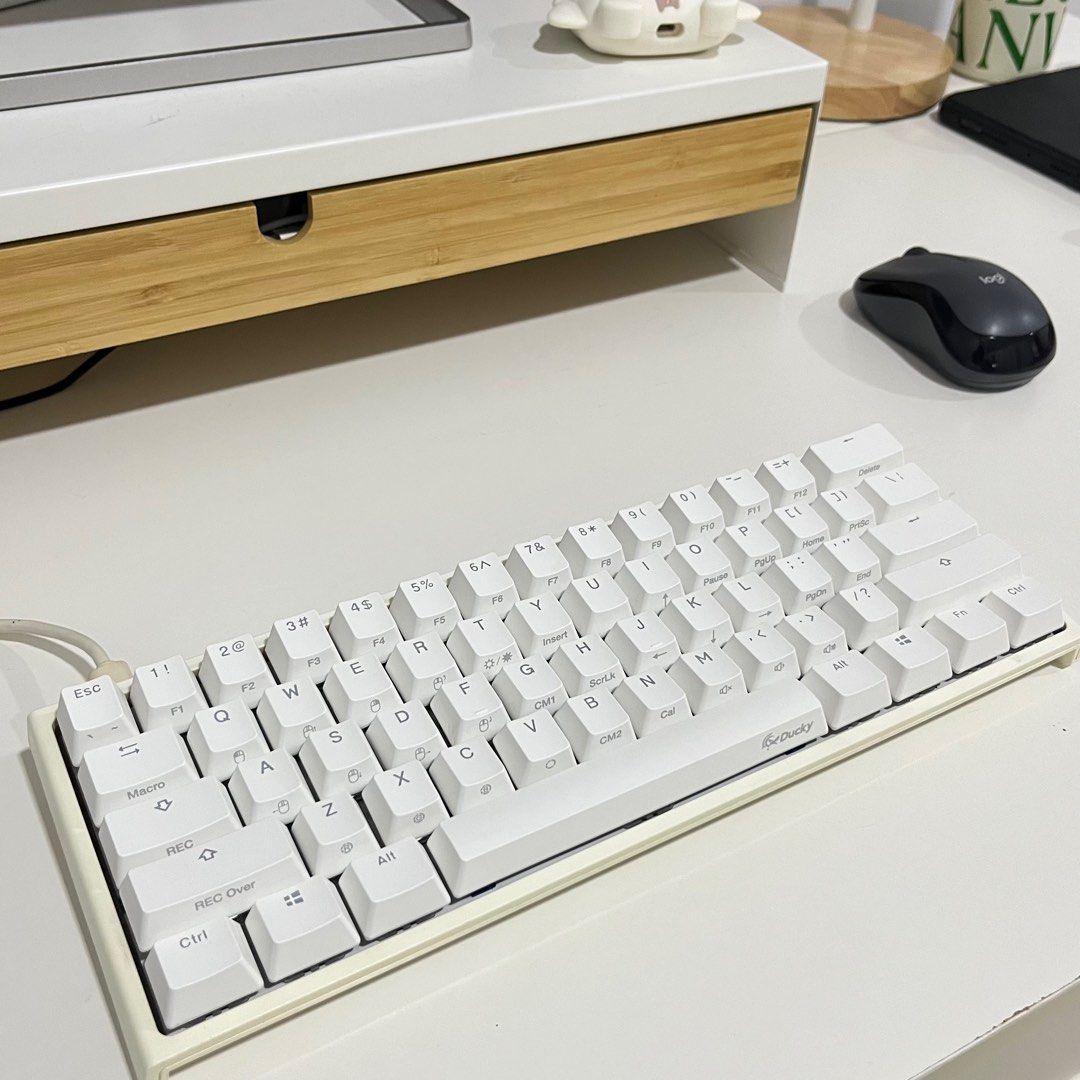 Ducky One 2 Mini White Mechanical Keyboard (Category: Computer Keyboard) located in San Fernando. Submitted by chengdecluttering (Listing ID 1358250107, Image 3). Description: Keyboard is working well W/ usb cord All keycaps are clean and white although keyboard base has turned quite yellowish Price is still negotiable :) MOP: Gcash/GoTyme MOD: Lalamove/J&T.