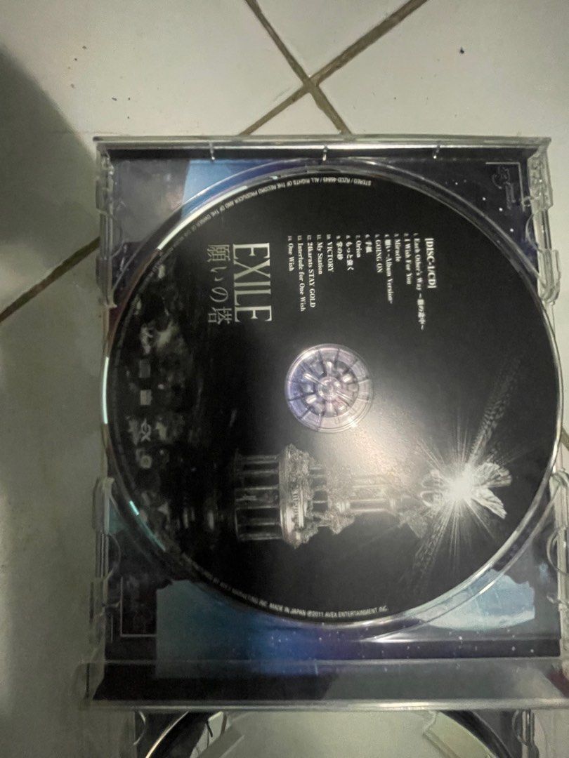 EXILE Tower of Wishes CD-DVD (Category: Other Audio Equipment) located in Manila. Submitted by rynxsz (Listing ID 1358310621, Image 2). Description: missing cardboard cover but never been used.