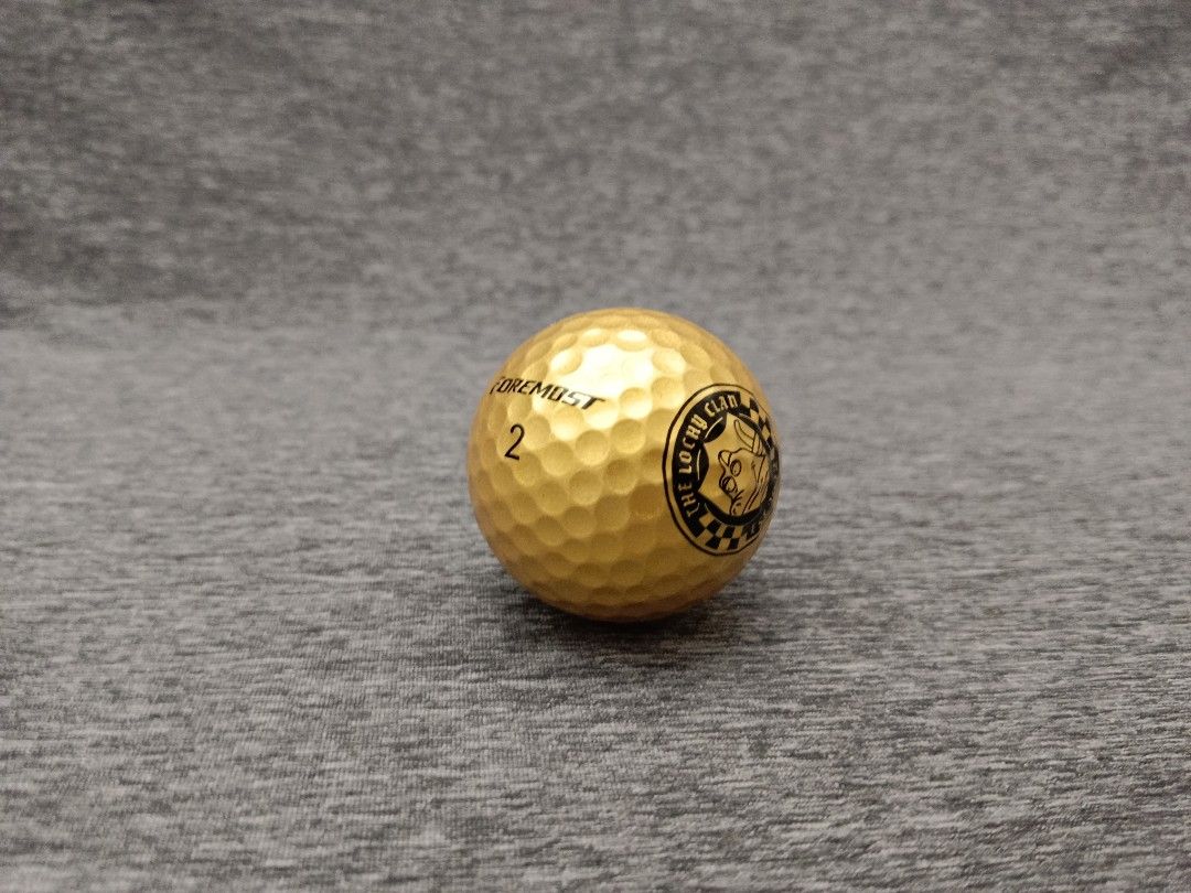 Foremost 特製版金色高爾夫球 一盒2顆