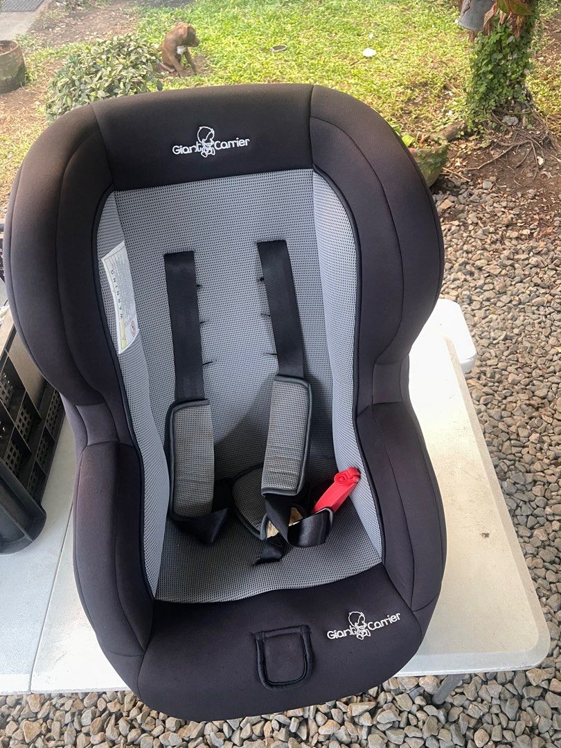 Giant Carrier car seat (Category: Car Seats) located in Muntinlupa City. Submitted by svivasg (Listing ID 1358252069, Image 2). Description: Giant Carrier car seat Pre-loved, like new Color black Can fit up to 6yo child ₱8k orig price sa mall .