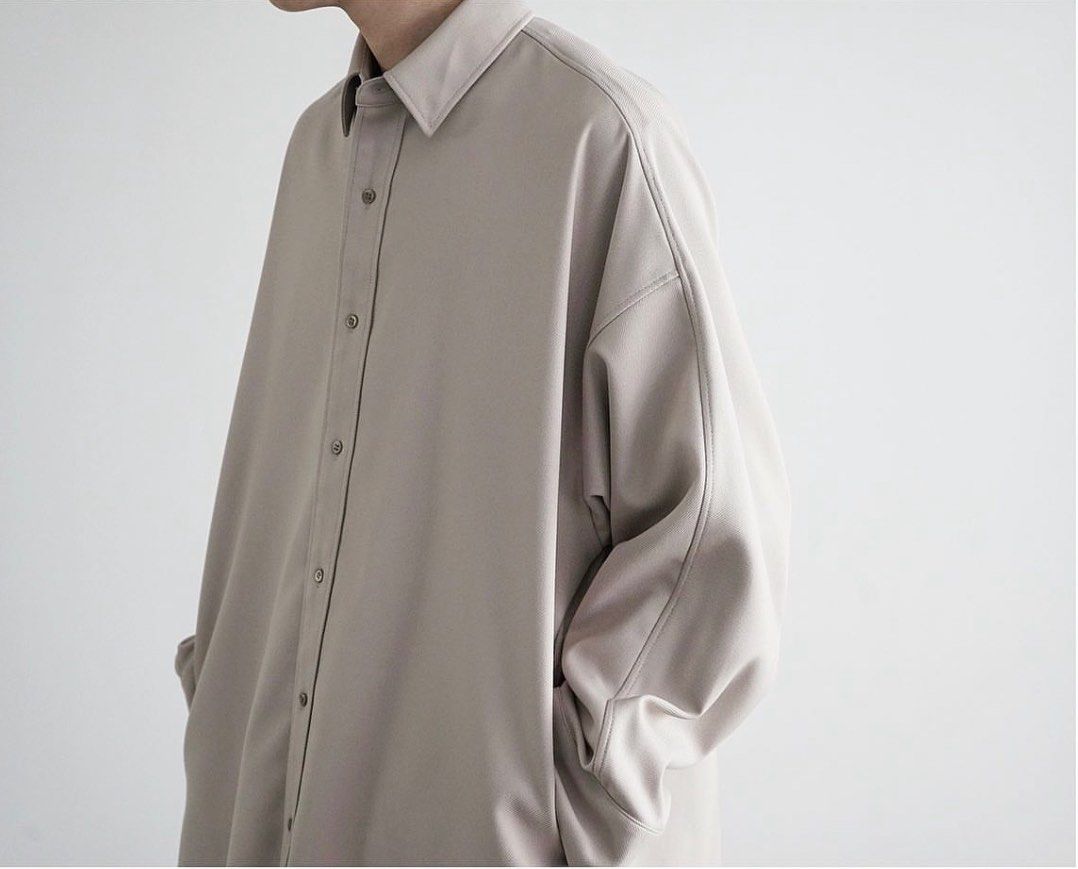 Graphpaper STRETCH KERSEY LONG YOKE SLEEVE SHIRT(GM221-50087, 他的  